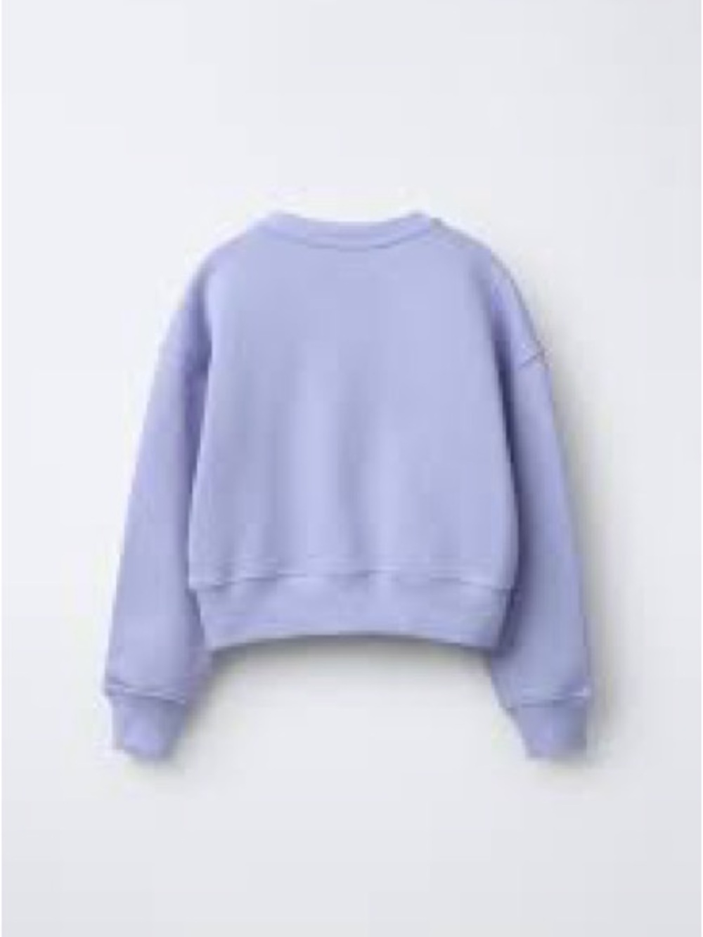 Zara Light Lilac Crewneck Sweatshirt